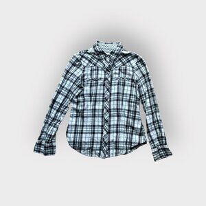 Vintage Black & White Old Navy Plaid Shir
